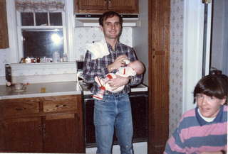 Mott and Sally Wright with baby Dek