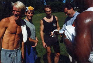 CHS XC 1990 -- Joe Trautwein, Steve Gruber, Walt Scott, Tom Sexton