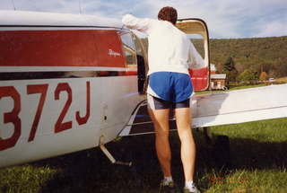 51 01k. Dave Parker at N4372J at Penns Cave