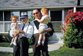 Philip E. Rosenberg slides -- Betsy, Papa, Phil, Adam