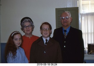 Philip E. Rosenberg slides -- Adam's Bar Mitzvah - Betsy, Minnie, Adam, Morris