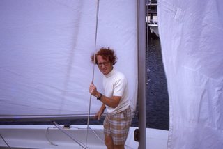 Philip E. Rosenberg slides - Long Beach Island - Loveladies Harbor - boat + Adam