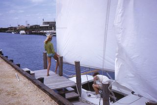 Philip E. Rosenberg slides - Long Beach Island - Loveladies Harbor - boat + Adam