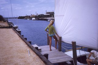 Philip E. Rosenberg slides - Long Beach Island - Loveladies Harbor - boat + Madeleine