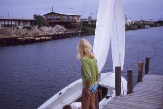 Philip E. Rosenberg slides - Long Beach Island - Loveladies Harbor - boat + Madeleine