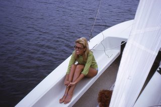 Philip E. Rosenberg slides - Long Beach Island - Loveladies Harbor - boat + Madeleine