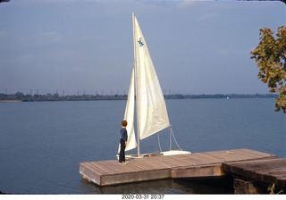 Expo 67 Adam and Flying Scot sailboat