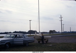 Dodge Coronet 440, Expo 67 Adam and Flying Scot sailboat