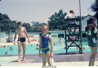 200 02l. Betsy at the pool