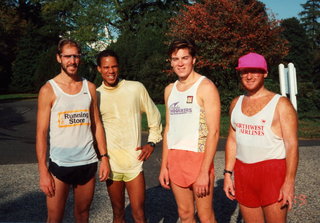 28 0mm. Bell Labs runners Cliff, Carl, Kevin, Adam