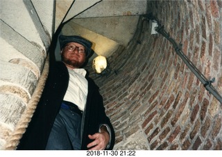 Delft - Adam in the church stairway