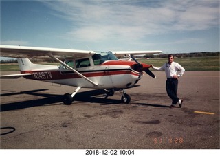 C172 airplane and Tim Crombie