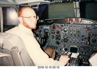 B727 simulator - Adam flying