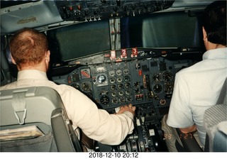 B727 simulator - Adam flying