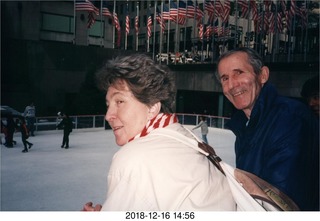 New York City - Rockefeller Center ice rink - Maria + Teo Hlavac