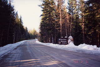 174 141. Glacier National Park road