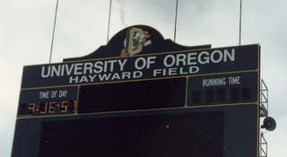 203 141. Hayward Field sign