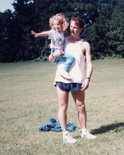 329 1i1. CHS XC 1993, Mark Parisi and child
