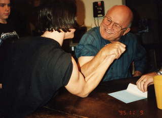 Brian arm wrestling