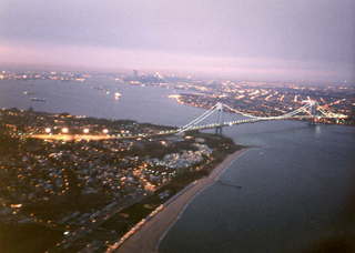 Verrazano Bridge at twilight