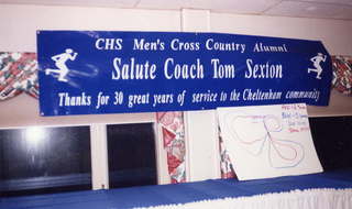 558 2e1. CHS XC 1996 -- 30 years of coaching sign