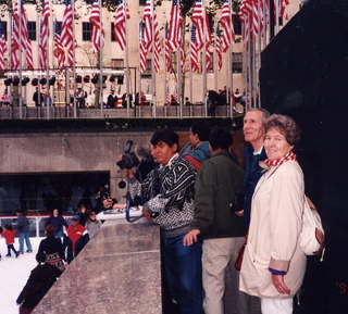 Teo and Maria at Rockafeller Center