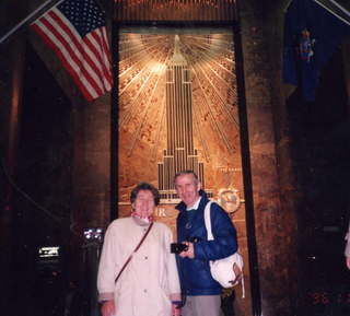 Maria and Teo at Empire State Building