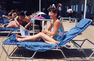 782 2ws. Sunbathing on the deck