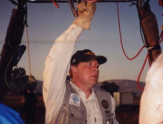 South Africa balloon ride, Nick the pilot