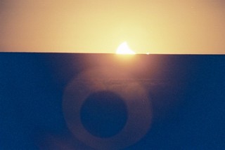 Crescent sunset