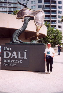 Melbourne Dali sculpture and Adam