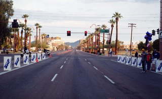 Rock and Roll Marathon, empty race course, Central Avenue