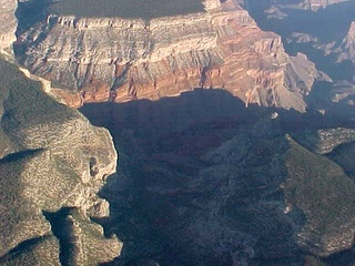 41 521. Grand Canyon south wall (A) -- aerial