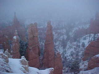 Bryce Canyon snowy hoodoos 1
