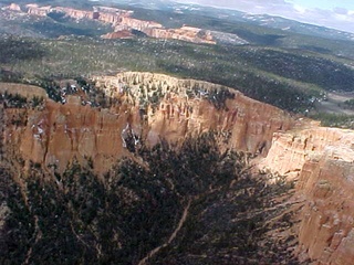 Bryce Canyon hoodoo cove aerial