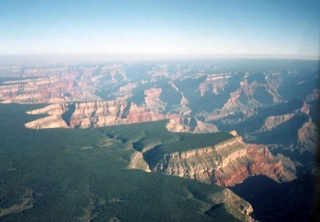 93 52a. Grand Canyon south rim -- aerial