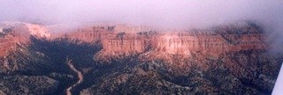 Bryce Canyon wall of hoodoos aerial