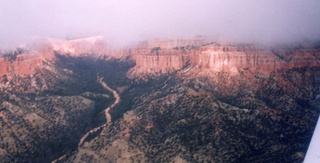 Bryce Canyon wall of hoodoos aerial 2 (A)