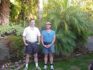 Jim Brodeur and Adam at Jan and John's place in San Diego 1