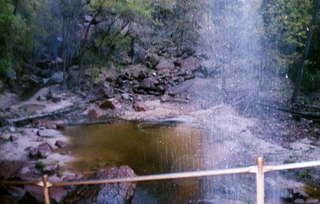 Zion National Park, Emerald Pond through waterfall 2