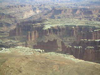 Canyonlands National Park - Grand View Point Overlook - rock cairn