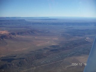 aerial --Virgin River and I-15 in Arizona