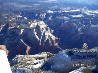 aerial -- Zion National Park