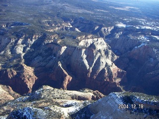 aerial -- Zion National Park