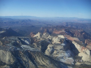 aerial -- Zion National Park -- Angel's Landing area