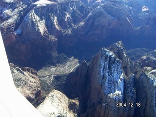 aerial -- Zion National Park -- Angel's Landing