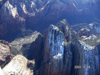 aerial -- Zion National Park