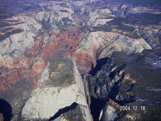 aerial -- near Zion National Park -- Springdale