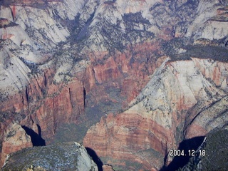 aerial -- Zion National Park -- Observation Point