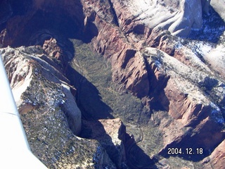 aerial -- Zion National Park -- Angel's Landing